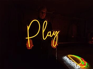 Brighten Your Space: Play LED Neon Sign for Home, Office, and Special Celebrations