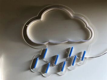 Brighten Up Your Spaces: Raining LED Neon Sign for Weddings, Bars, and Cozy Home Corners