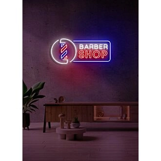 Customize Barber Shop Neon Classic and Stylish, Perfect for Traditional and Modern Barber Shops