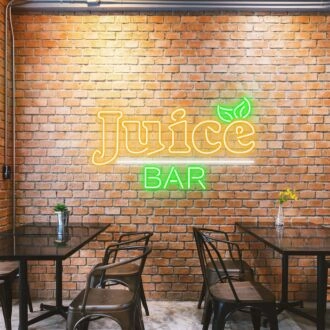 Customize Juice Bar Freshly Lit Neon Vibrance