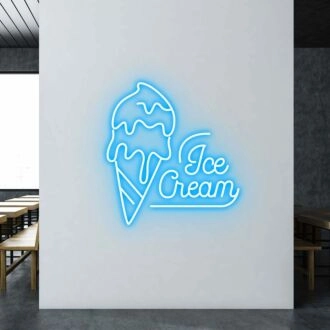 Customize Ice Cream Radiant Neon for Sweet Treat Locations