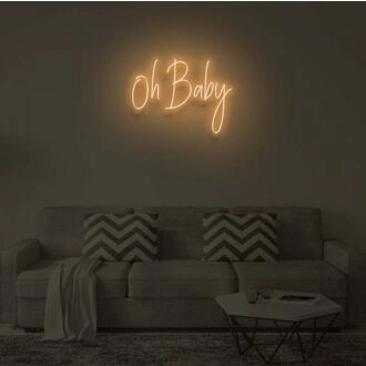 OH BABY" LED Neon Sign