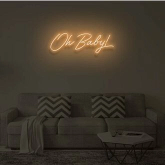 OH BABY V2" LED Neon Sign