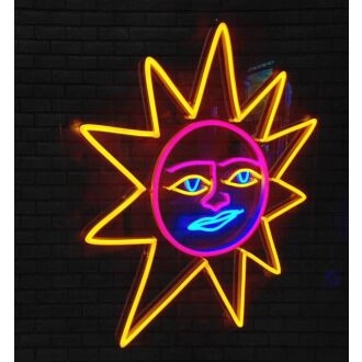 Sun Grandpa Avatar Neon Sign