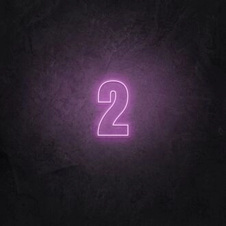 Number Two LED Neon Sign