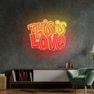 This Is Love Led Neon Sign Light Pop Art