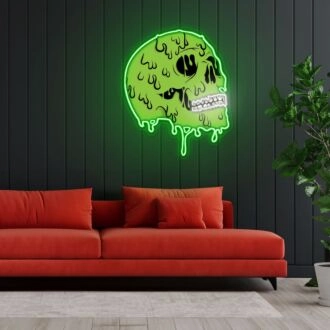 Skull Zombie Neon Sign X Acrylic Artwork