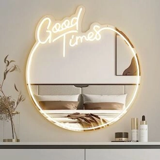 Good Time Vibrant Moments Neon Mirror Sign