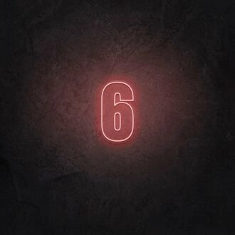 Number Six LED Neon Sign