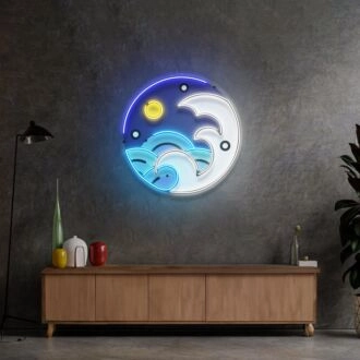 Fantastic Night Sky Led Neon Sign Light Pop Art