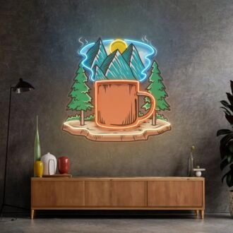 Cup Of Nature Led Neon Sign Light Pop Art