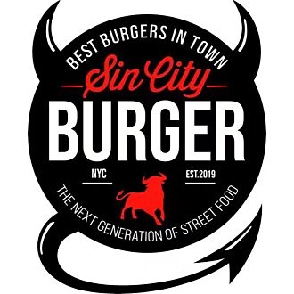 Sincity Burger Outdoor Neon Sign for Restaurants and Fun Spaces