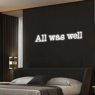 All Was Well Neon Sign Add a magical touch to your decor
