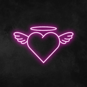 Angel Heart Neon Sign