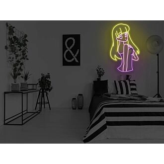 Anime Look Back Girl Neon Sign