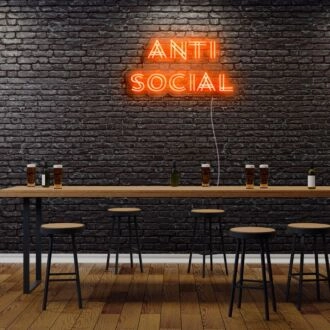 Antisocial Neon Sign