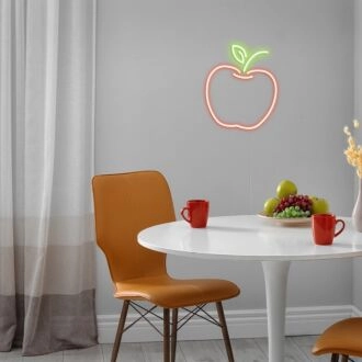 Apple Neon Sign for Nature and Whimsical Decor