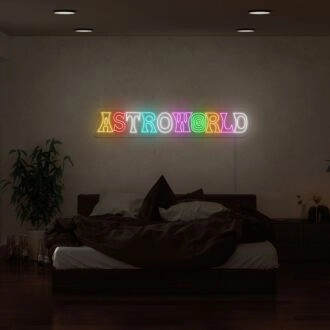 Astroworld Neon Sign for Music Fans
