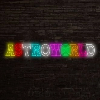 Astroworld Neon Sign for Music Lovers and Fans