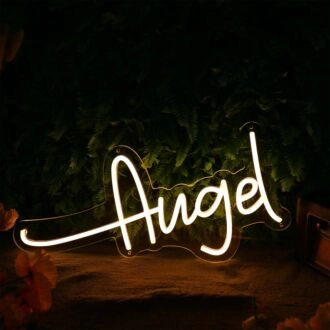 Augel Yellow Neon Sign