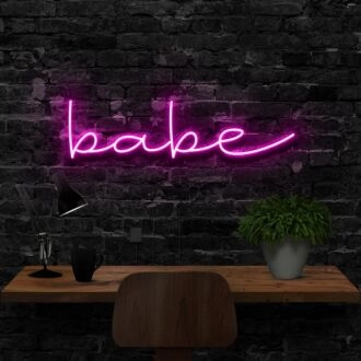 Babe Neon Sign for Romantic Settings
