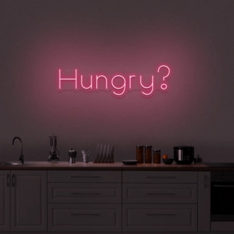 'Hungry' Neon Sign