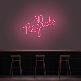No Regrets Neon Sign