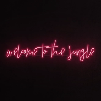 Welcome to the Jungle Neon Sign