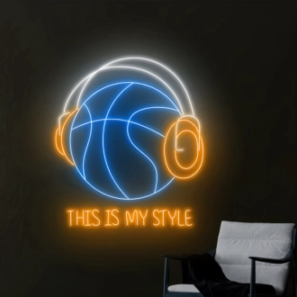 Customize This Is My Basketball Style Neon Light