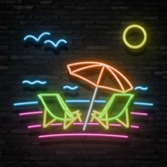 Beach Neon Sign