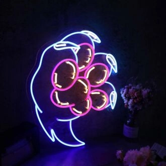 Bear Claw Custom Neon Sign