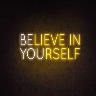 Believe In Yourself Be You Neon Sign for motivational and positive decor