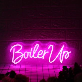 Boiler Up Purple Neon Sign for Sports Fans