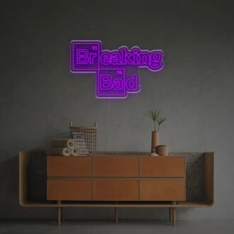 Brighten up your Home, Bar, or Fan Cave with the Iconic Breaking Bad LED Neon Sign.