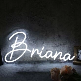 Briana White Neon Sign