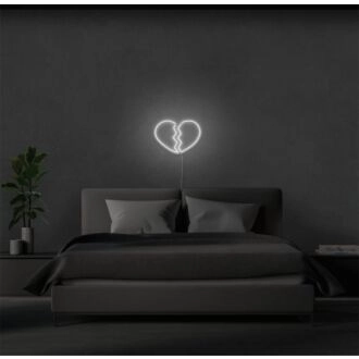 Brighten your home, office, or bar corners with emotions using the Broken Heart LED Neon Sign.