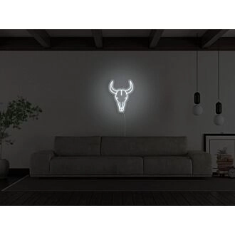 Bull Skull Neon Sign for Western and Rustic Decor