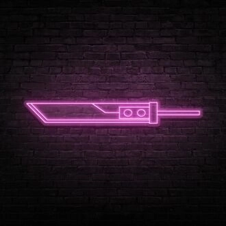 Buster Sword Neon Sign for Game Lovers and Fantasy Fans