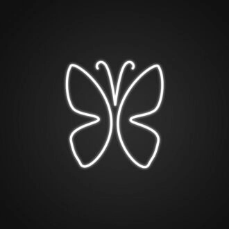Butterfly Custom Neon Sign V2 for Nature and Kids Rooms