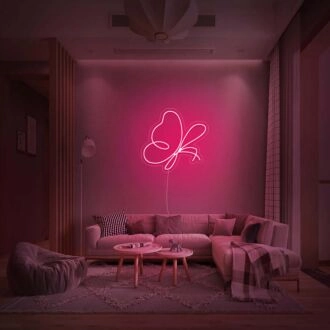 Butterfly Neon Sign for Nature and Whimsical Decor