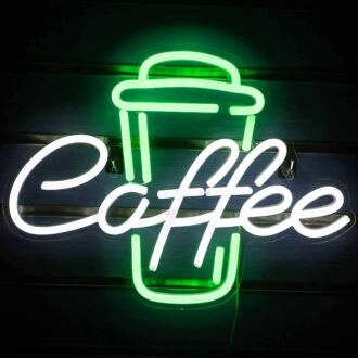 Customize Coffee Cup Shop Decor Neon Sign