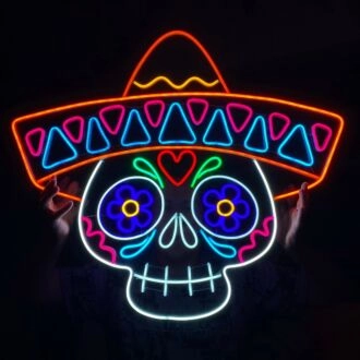 Calavera Neon Sign