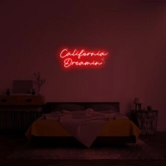 California Dreamin Neon Sign for Relaxing and Beach-Themed Decor
