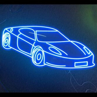 Race Car Neon Sign