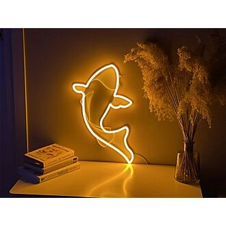 Brighten Up Your Space: Carp Fish LED Neon Sign for Home Decor, Bars, and Festive Celebrations