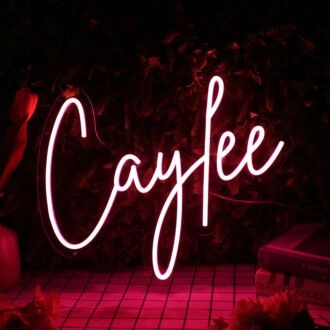 Caylee Red Neon Sign