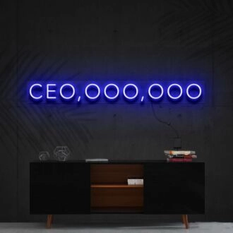 Ceo Ooo Ooo Neon Sign for Motivational and Inspirational Spaces