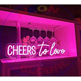 Cheers To Love Neon Sign