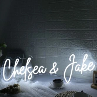 Chelsea And Jake White Neon Sign