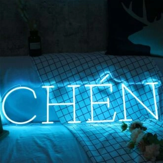 CHEN Blue Neon Sign